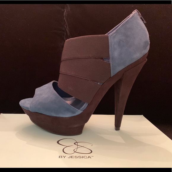 JS by JESSICA Suede Platforms, Size 9 - Picture 1 of 6